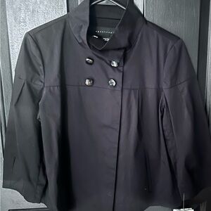 Apostrophe Classic Black Pea Jacket